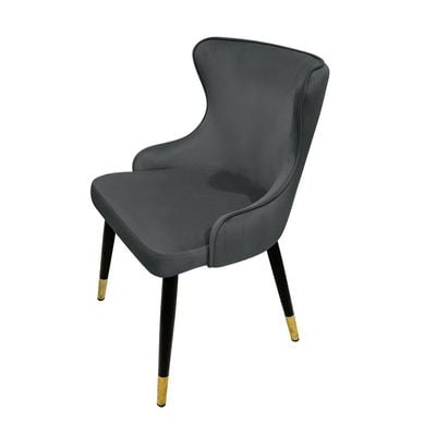 Modern Velvet Dining Chair High Back Contemporary Versatile Kitchen Living Space Furniture