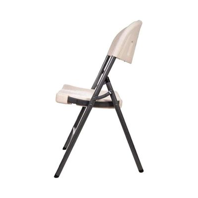 Plastic Folding Chair White/Black 20X20X20Cm