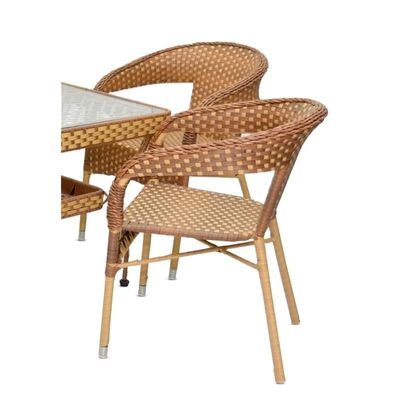 Modern Rattan Garden Chair Set Outdoor 1+4 Set