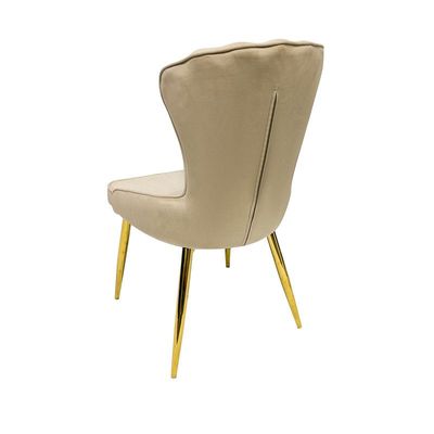 Modern Velvet Dining Chair High Back Contemporary Versatile Kitchen Living Space Furniture