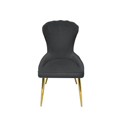 Maple Home Modern Velvet Dining Chair High Back ContemporaryVersatile Kitchen Living Space Furniture