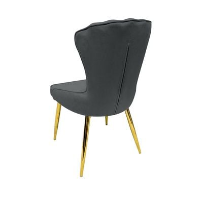 Modern Velvet Dining Chair High Back Contemporary Versatile Kitchen Living Space Furniture