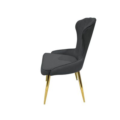 Modern Velvet Dining Chair High Back Contemporary Versatile Kitchen Living Space Furniture