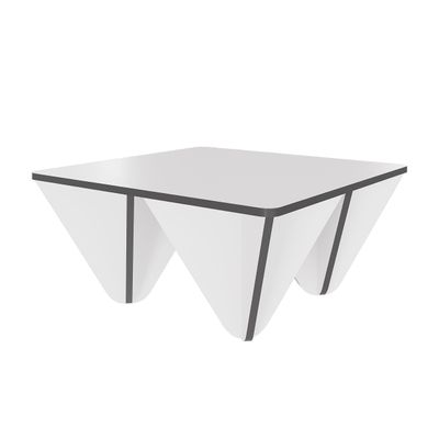 Mourah Diamond Coffee Table - White/Anthracite - 2 Years Warranty