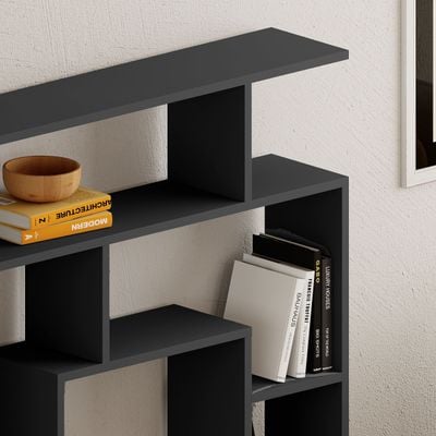 Mourah Labirent Bookcase - Anthracite - 2 Years Warranty