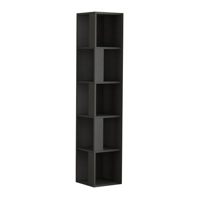 Mourah Piano Corner Bookcase - Anthracite - 2 Years Warranty