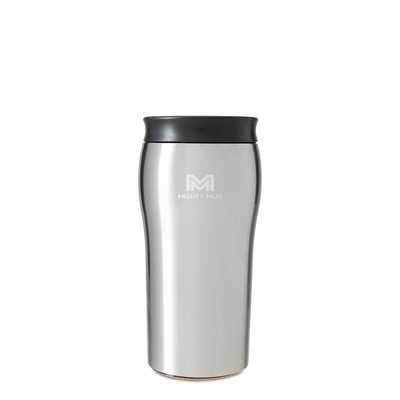 MIGHTY MUG TRAVEL MUG , SOLO SILVER 360 , 12 Oz, MMG-1950D