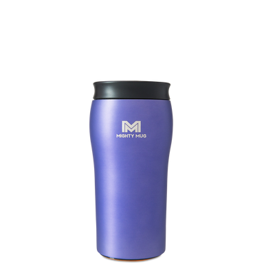 MIGHTY MUG TRAVEL MUG , SOLO METALLIC STAINLESS STEEL - PURPLE MATTE - 360 , 12 Oz, MMG-1958D