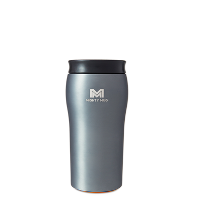 MIGHTY MUG TRAVEL MUG , SOLO METALLIC STAINLESS STEEL - CHARCOAL MATTE - 360 , 12 Oz, MMG-1959D