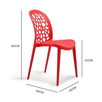 Decoration Dining Chairs Plastic Stacking Modern Molded Side Chair Indoor Outdoor Modern Molded Kitchen and Dining Room Chair