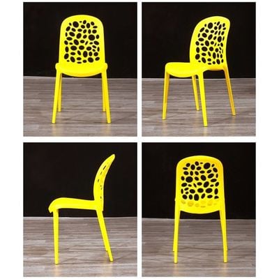 Decoration Dining Chairs Plastic Stacking Modern Molded Side Chair Indoor Outdoor Modern Molded Kitchen and Dining Room Chair