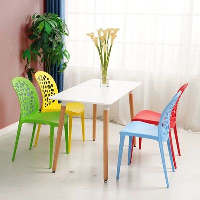 Decoration Dining Chairs Plastic Stacking Modern Molded Side Chair Indoor Outdoor Modern Molded Kitchen and Dining Room Chair