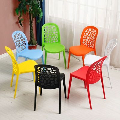 Decoration Dining Chairs Plastic Stacking Modern Molded Side Chair Indoor Outdoor Modern Molded Kitchen and Dining Room Chair