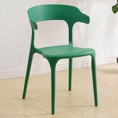 Decoration Dining Chairs Plastic Stacking Modern Molded Side Chair Modern Molded Kitchen and Dining Room Chair Indoor Outdoor Green