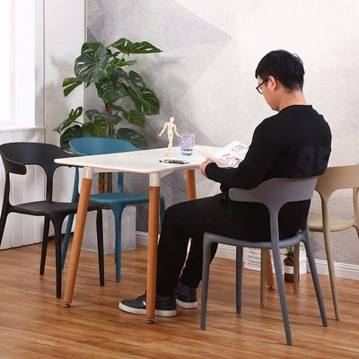 Decoration Dining Chairs Plastic Stacking Modern Molded Side Chair Modern Molded Kitchen and Dining Room Chair Indoor Outdoor 