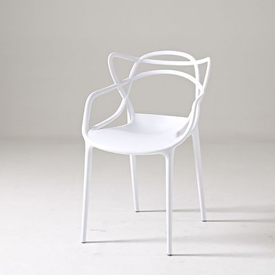 Stackable Plastic Dining Chair Durable Waterproof Kitchen Living Indoor Outdoor Furniture