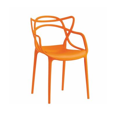 Maple Home Stackable Plastic Dining Chair Durable Waterproof Kitchen Living Indoor Outdoor Furniture.