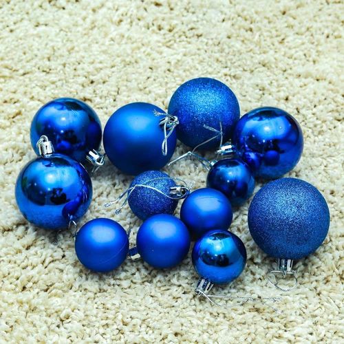 Yatai Christmas Ball Ornaments For Xmas With Hanging Loop - Blue