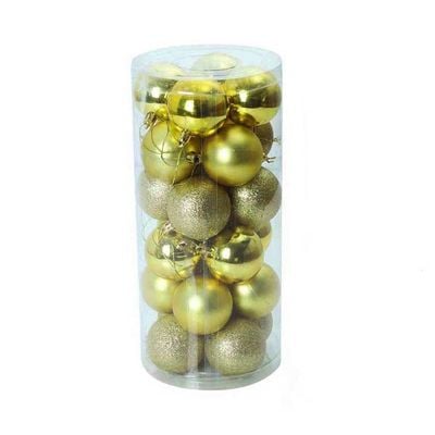 Yatai Christmas Ball Ornaments For Xmas With Hanging Loop - Gold