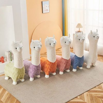 Decoration Kids Stool Ottoman Alpaca Chair Children Toy Home Decor Children Toys Gift