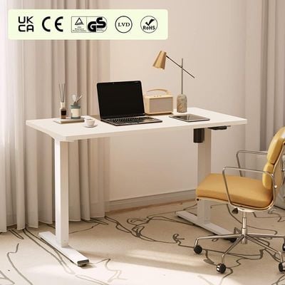 Flexispot Flexispot EG1 Height-Adjustable Desk Electric 2-Way Telescope with Table Top White, Frame White, 140 x 70 cm by Mahmayi