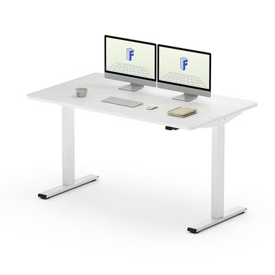 Height-Adjustable Desk - White