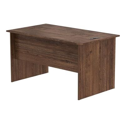 Writing Table With Attached Desktop Socket And USB AC Port - Brown