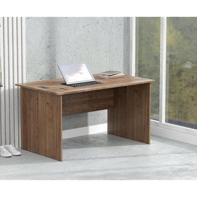 Writing Table With Attached Desktop Socket And USB AC Port - Brown