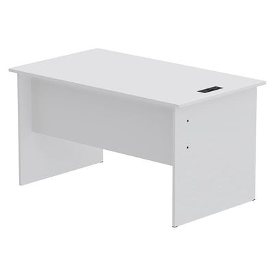 Writing Table With Attached Desktop Socket And USB AC Port - White