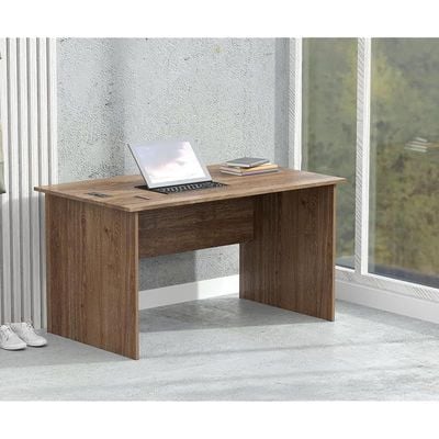 Writing Table With Desktop Socket And USB AC Port - Brown