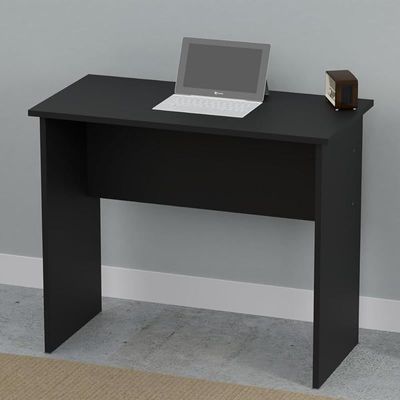 Mahmayi Modern MP1 Study Table 80x40 Plain Desk, Executive Desk, Computer Workstation Black Ideal for Office, Home, Meeting Room