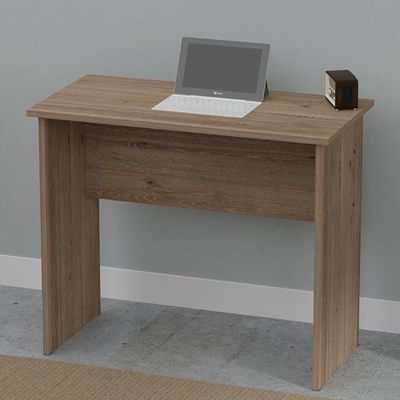 طاولة دراسة Mahmayi Modern MP1 مقاس 90x45 مكتب عادي، مكتب تنفيذي، محطة عمل كمبيوتر، Truffle Davos Oak مثالية للمكتب، المنزل، غرفة الاجتماعات