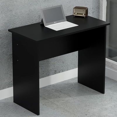 Mahmayi Modern MP1 Study Table 90x45 Plain Desk, Executive Desk, Computer Workstation Black Ideal for Office, Home, Meeting Room