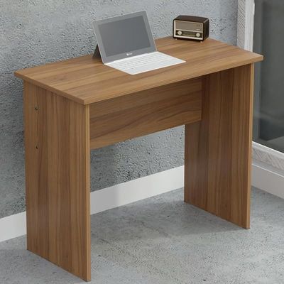 Mahmayi Modern MP1 Study Table 80x40 Plain Desk, Executive Desk, Computer Workstation Natural Dijon Walnut Ideal for Office, Home, Meeting Room