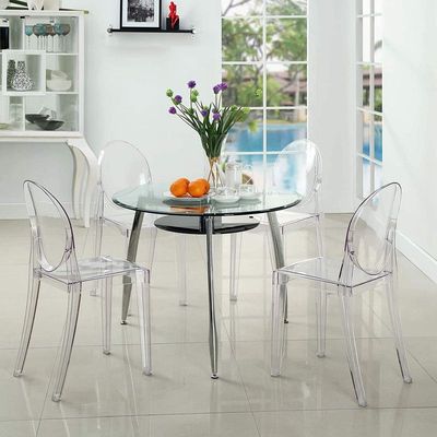 Decoration Acrylic Modern Dining Chair Polycarbonate Transparent Indoor Outdoor Office Restaurant Chairs