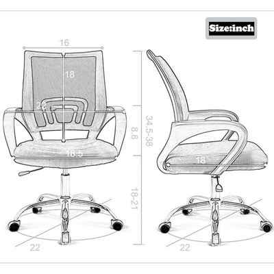  Computer Chairs Home Office Chairs, Brown, Gdf