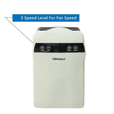 NOBEL AIR PURIFIER White 32M2 AREA TO CLEAN 3 FILTERS 3 SPEED LED INDICATOR NAP270
