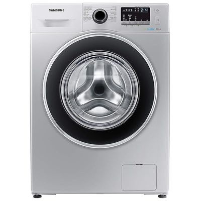 Samsung 8 Kg Diamond Drum Front Load Washing machine with Eco Bubble Silver Model- WW80J4260GS | 1 Year FULL Warranty