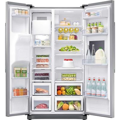 Samsung 501 Liter Refrigerator Side by Side With Water Dispenser Color Silver Model - RS50N3913SA | 1 Year Warranty