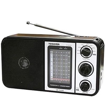 Toshiba FM/AM/SW/USB Radio Black/Grey - Model - TY-HRU30 - 1 Year Warranty