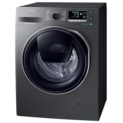 Samsung 9 Kg 1400 RPM Front Load Washing machine with Add Wash, Inox - WW90K6410QX/GU, 1 Year Warranty