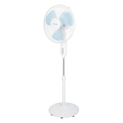 Super General Pedestal Fan, Oscillation, adjustable in height up to 140 cm, 3 Speed, white, energy-saving, 50W, SGSF-28-M, One Year Warranty