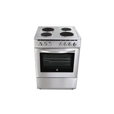 طباخ كهربائي هوفر 60 سم 4 أطباق ساخنة فرن متعدد الوظائف ستيل موديل FEC66.01S | ضمان كامل لمدة عام