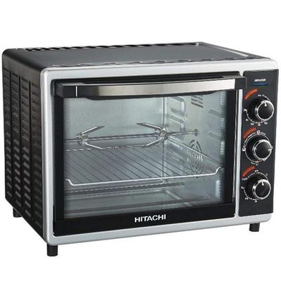 Hitachi 30 Liter Electric Oven With Convection Function, Black - HOTG-30, 1 Year Warranty