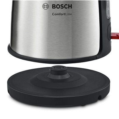 Bosch 1.7 Litres Electric Kettle Comfort Line Color Silver Model TWK6A833GB | 1 Year Brand Warranty.