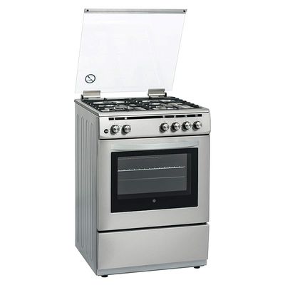 Hoover 60×60 Full Gas Cooker Steel Free Standing Model FGC66.02S | 1 Year Full Warranty