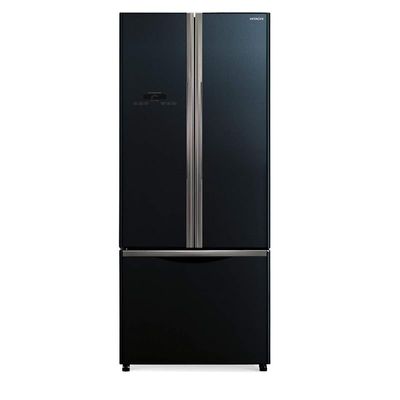 Hitachi 600 Liter French Bottom Freezer Refrigerator Glass Color Black Model RWB600PUK9GBK | 1 Year Full & 5 Years Compressor Warranty.