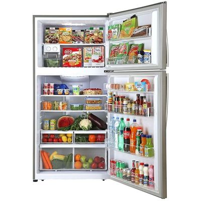 Hoover 650L Top Mount Frost Free Refrigerator Silver Model HTR650L-S | 1 Year Full 5 Years Compressor Warranty