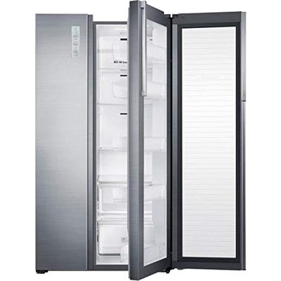 Samsung 803 Liters Side By Side Refrigerator with Digital Inverter Technology  Refined Steel Model- RH80H81307F | 1 Year Full 20 Years Compressor Warranty