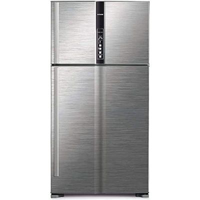 Hitachi 990 Liter Top Mount Refrigerator Brilliant Silver Model RV990PUK1KBSL | 1 Year Full 5 Years Compressor Warranty